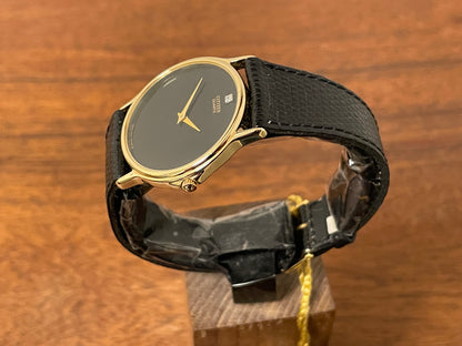 (1979) Citizen 3620-958195SJ dress watch - black dial w/ diamond marker (NOS)