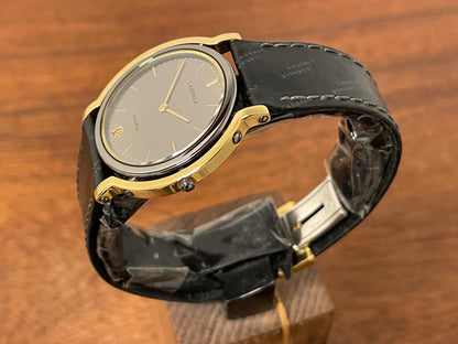 (1982) Seiko 7759-6039 Lassale dress watch - bi-color case - silver dial w/ gold stick markers (NOS)