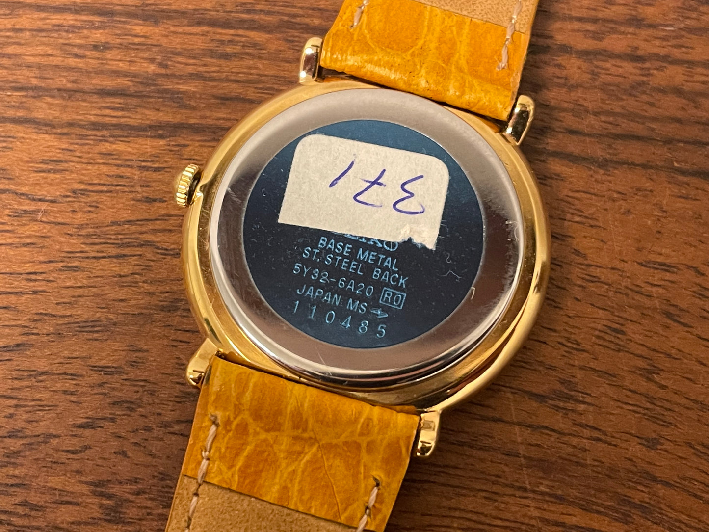 (1991) Seiko 5Y32-6A20 dress watch - white dial w/ Roman numerals & Spade hands (NOS)