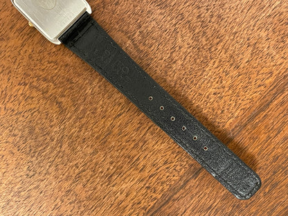 (1981) Seiko 6020-5809 Lassale "Tank" dress watch - silver dial w/ gold stick markers (NOS)