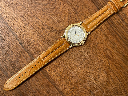 (1999) Seiko 5Y22-6050 Age of Discovery (AOD) dress watch - white dial w/ black Roman numerals (NOS)