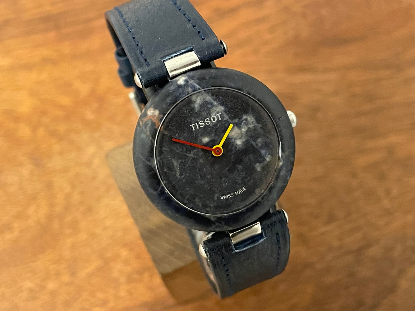 (1980s) Tissot RockWatch R150 blue sodalite - mid size model