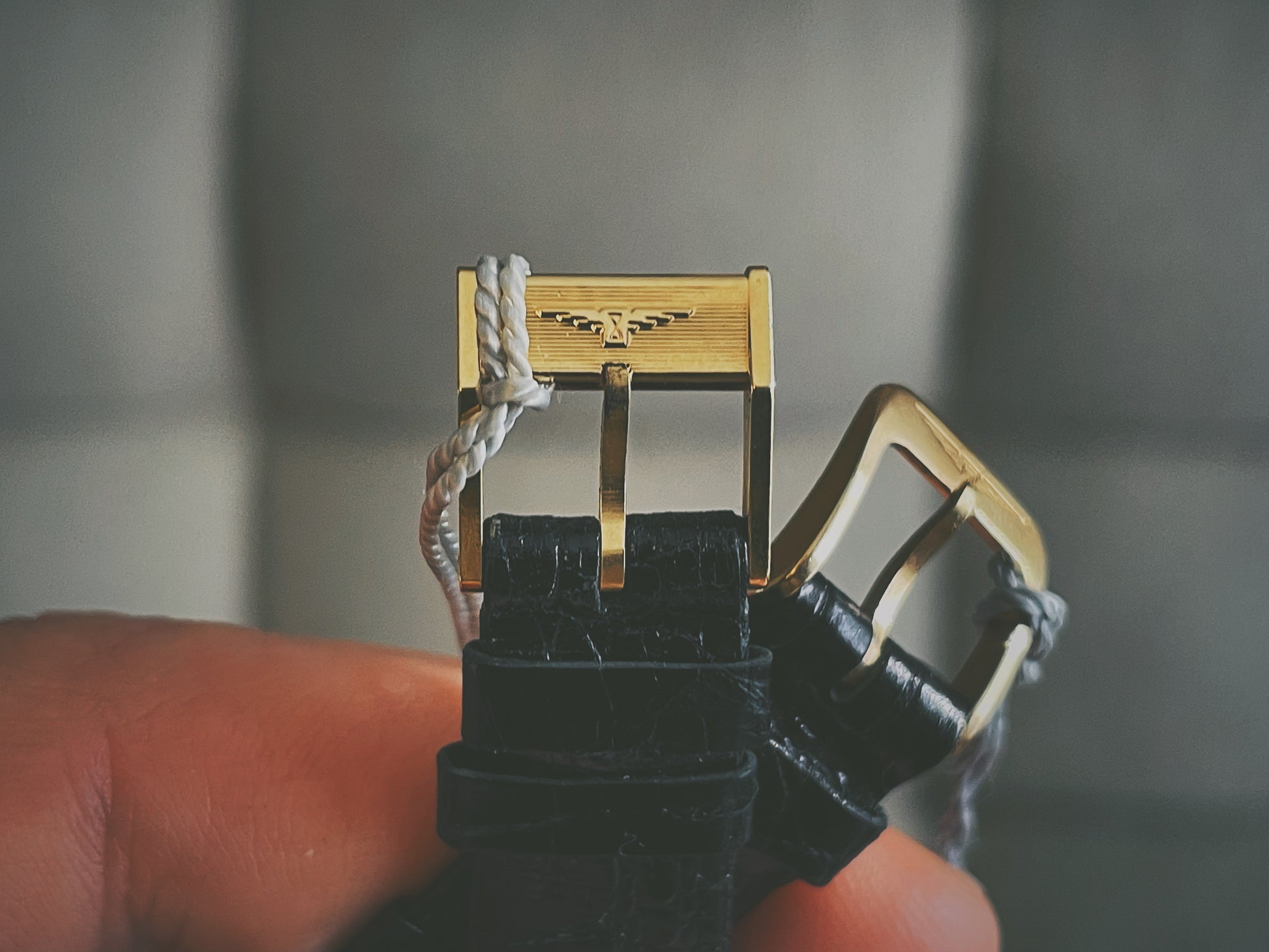 Vintage Longines bracelet buckle gold