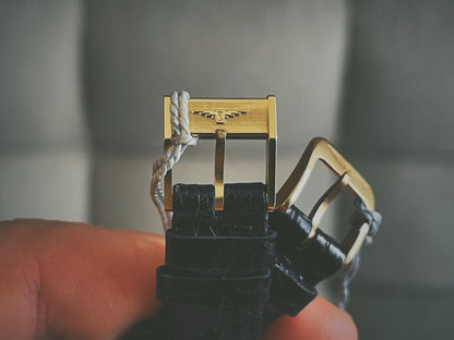 Vintage Longines bracelet buckle gold