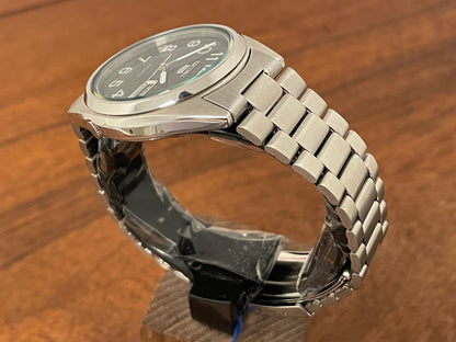 (1996) Seiko 5 automatic 7009-3180 - black dial w/ military style numerals (NOS)