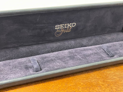 Vintage Seiko “Gold” rectangular box - blue