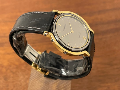 (1982) Seiko 7759-6039 Lassale dress watch - bi-color case - silver dial w/ gold stick markers (NOS)