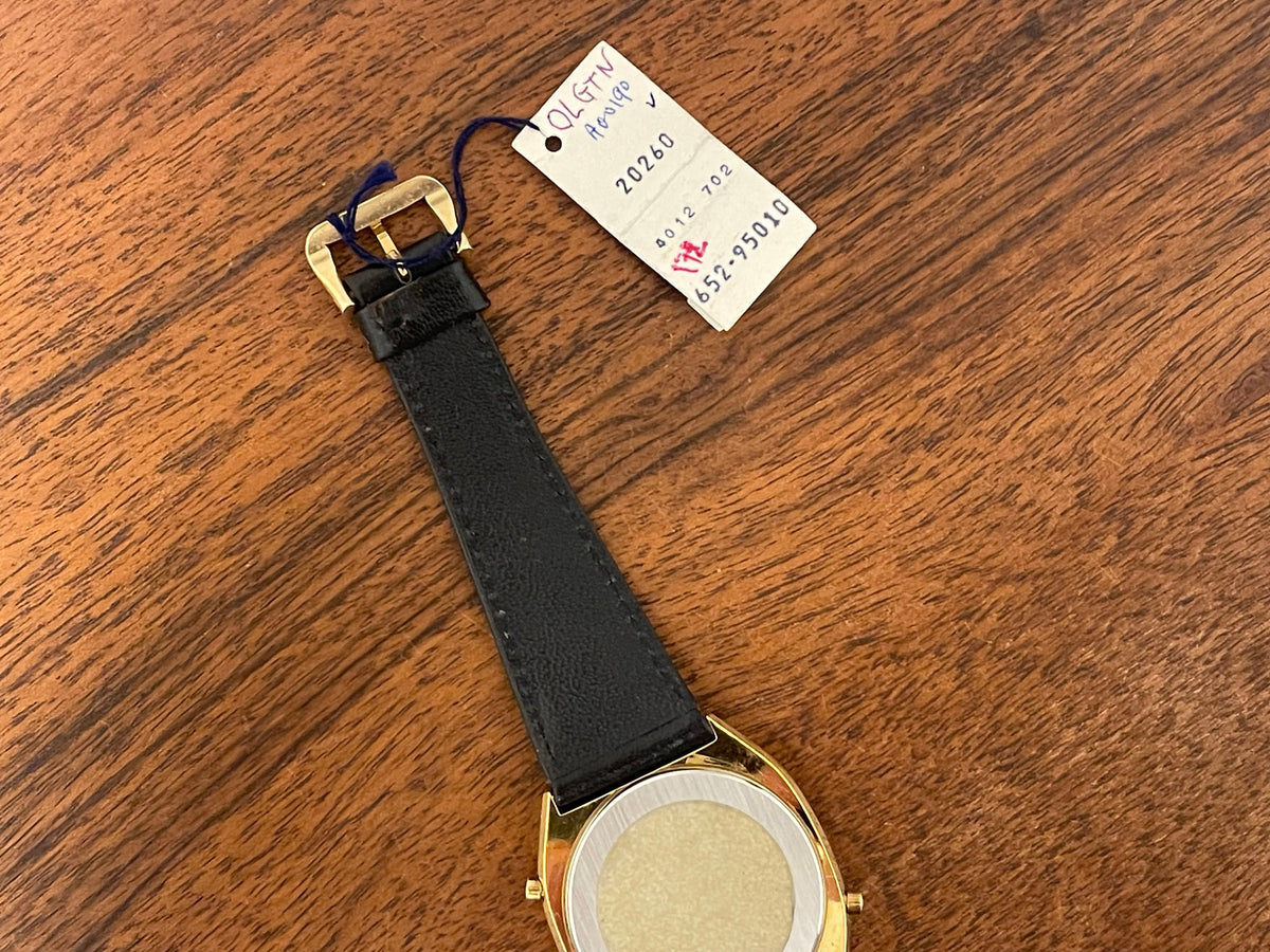(1970s) Tissot 652-95010 cal. 4012 digital watch  - gold case - mirror dial w/ LCD (NOS)