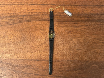 (1984) Seiko 1230-5499 Lassale dress watch - black & grey pyjama dial w/ stick markers - small size (NOS)