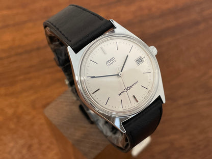 (1990s) ADEC (by Citizen) AGO-917-12Z - silver dial w/ silver markers (NOS)