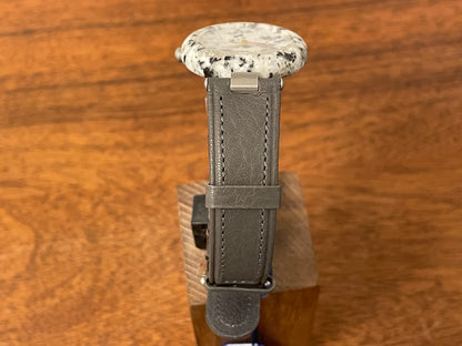 (1980s) Tissot RockWatch R150 light grey/black granite - mid size model (NOS)