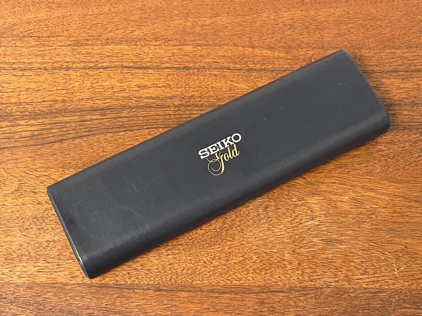 Vintage Seiko “Gold” rectangular box - blue