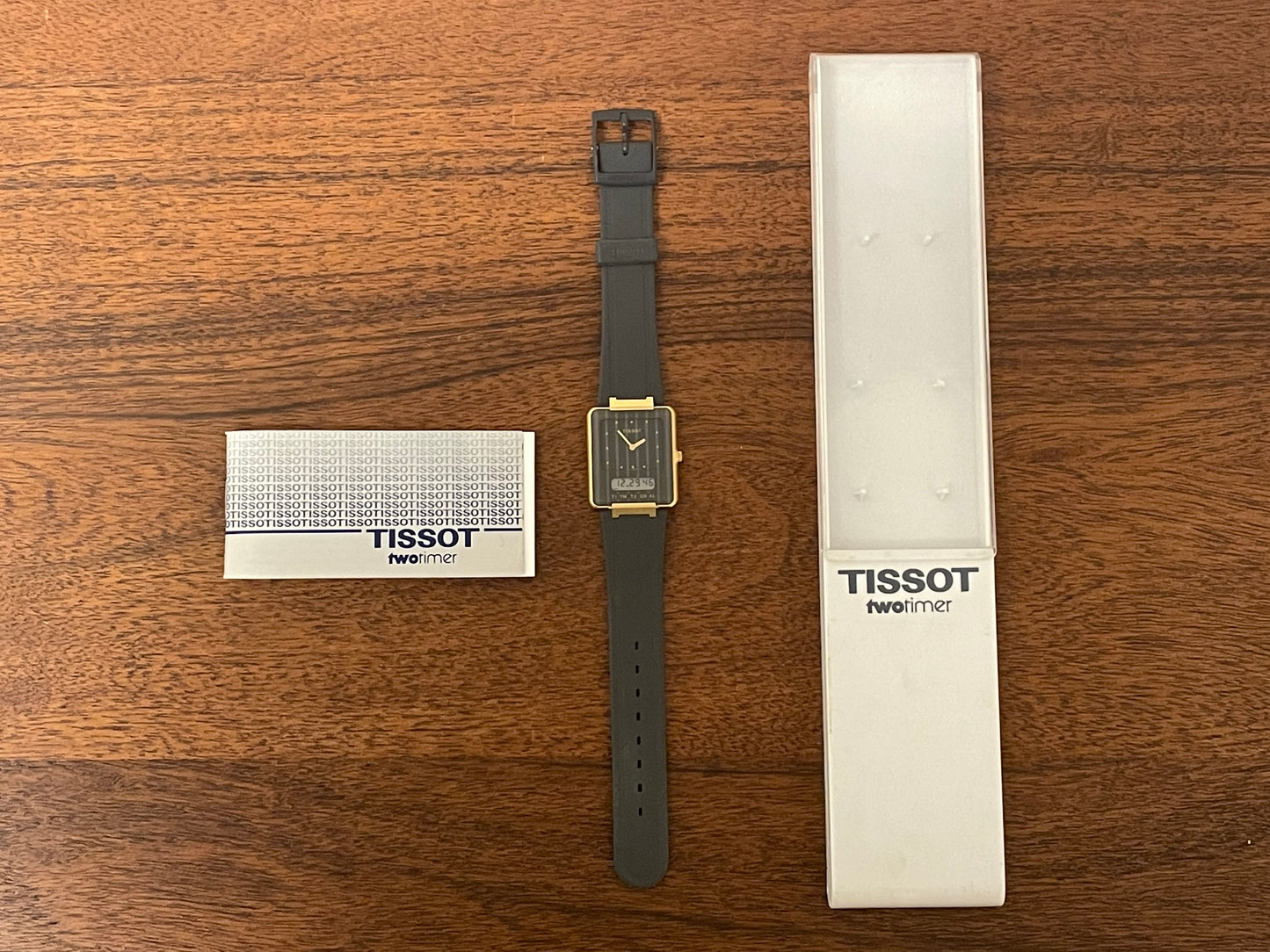 (1986) Tissot TwoTimer "Pyjama" (NOS + full set)