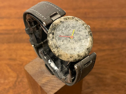 (1980s) Tissot RockWatch R150 green/black granite - mid size model