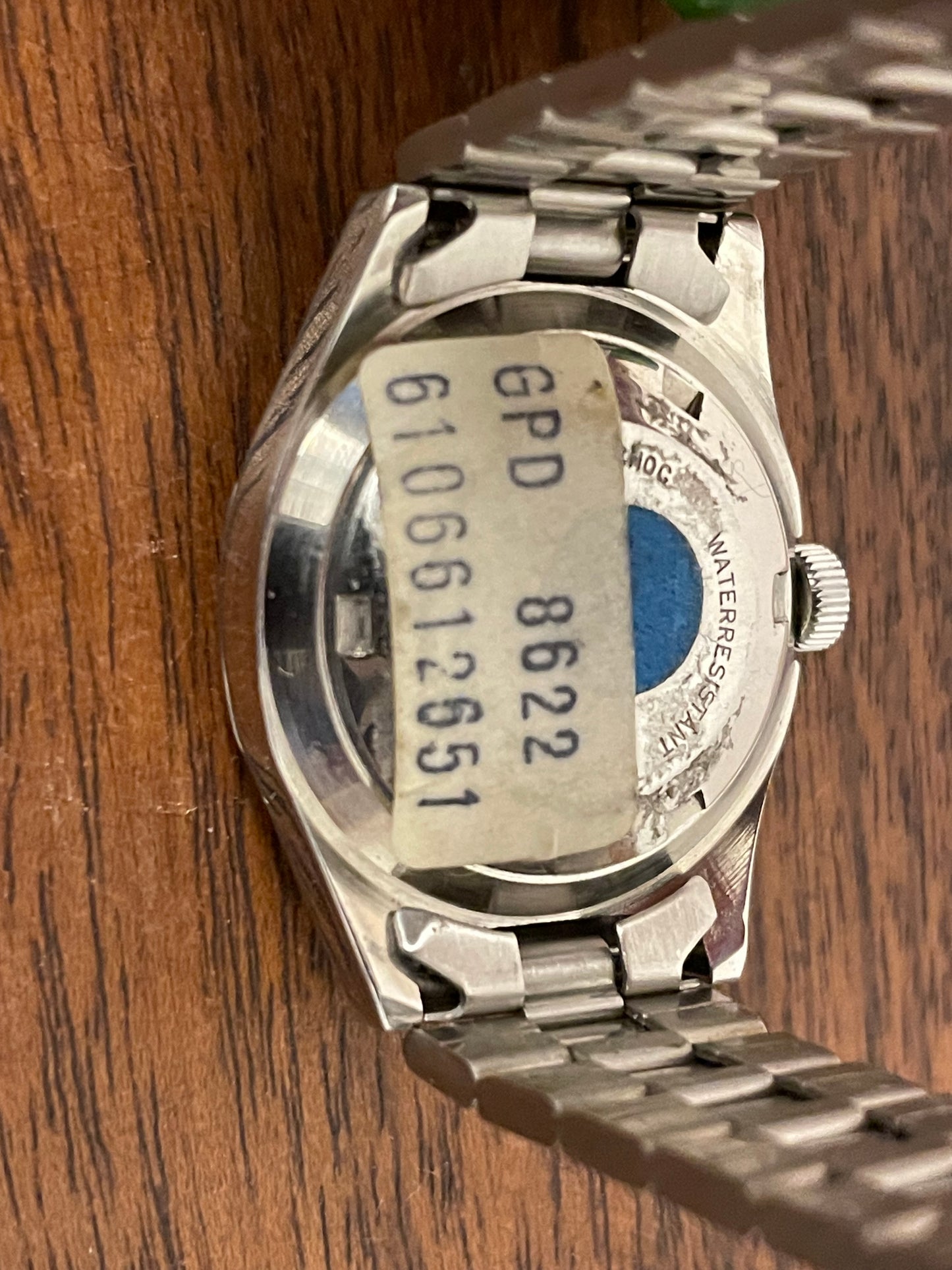 (1970s) Mondia (by Zenith) 8622 "Royal Oak" - silver brushed dial w silver markers - small size (NOS)