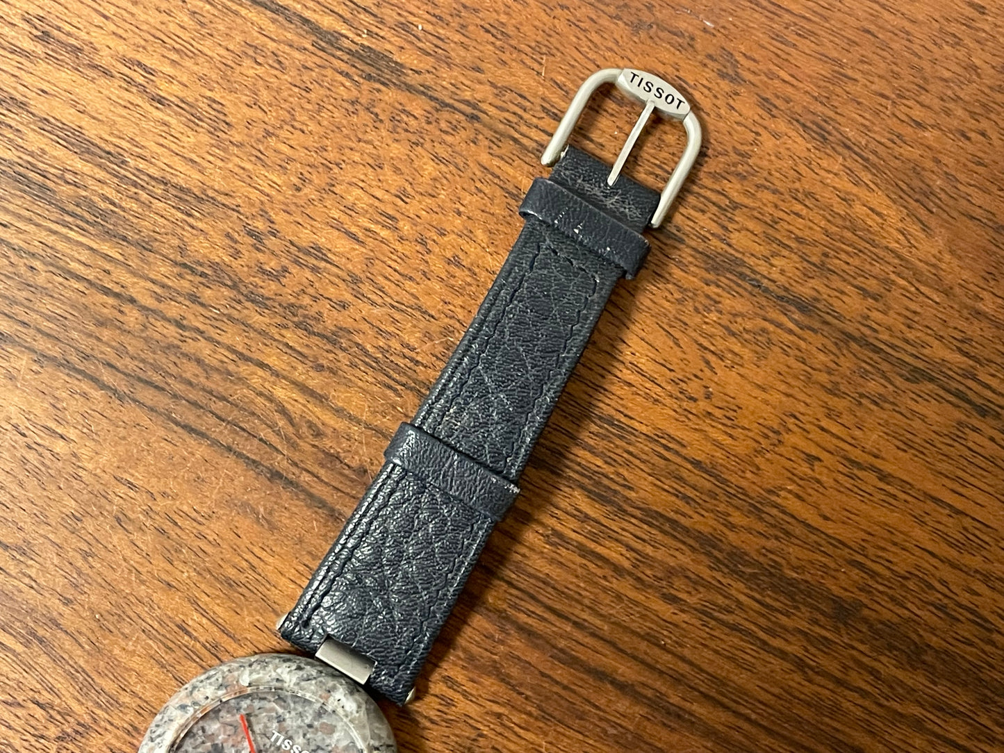 (1980s) Tissot RockWatch R151 grey/brown granite - large size model