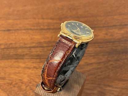 (2002) Pulsar V782-6A80 dress watch  - British green dial w/ gold markers - small size (NOS)