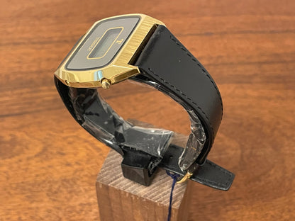 (1970s) Tissot 652-95010 cal. 4012 digital watch  - gold case - mirror dial w/ LCD (NOS)