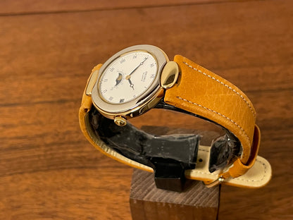 (1997) Seiko 6F29-6000 dress watch - White dial w/ moonphase complication (NOS)