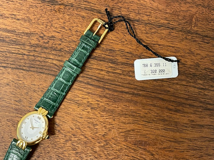 (1990s) Tissot G225/325 dress watch - white dial with gold markers - small size (NOS)