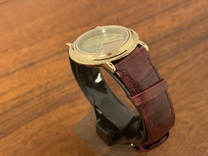 (1990s) Hans Hirsch Edelsteinuhr dress watch with gemstone dial (serviced)