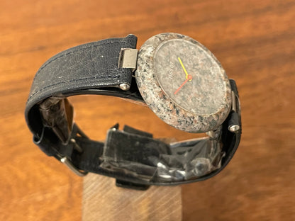 (1980s) Tissot RockWatch R151 grey/brown granite - large size model