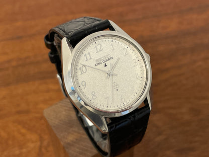 (1976) Seiko 4821-8000 King Quartz LL (Long Life) - diamond dust dial w/ Arabic numerals (serviced)