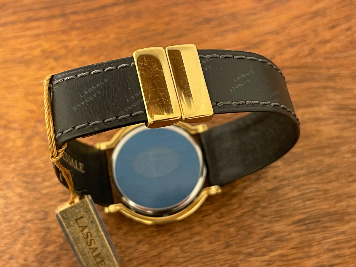 (1982) Seiko 7759-6039 Lassale dress watch - bi-color case - silver dial w/ gold stick markers (NOS)