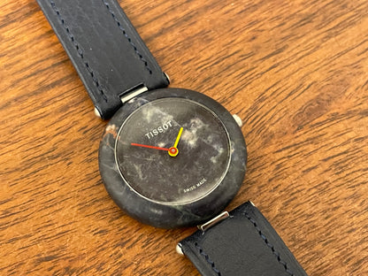 (1980s) Tissot RockWatch R150 blue sodalite - mid size model