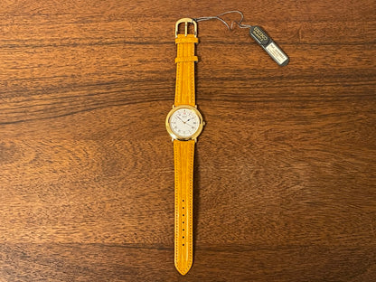 (1991) Seiko 5Y32-6A20 dress watch - white dial w/ Roman numerals & Spade hands (NOS)