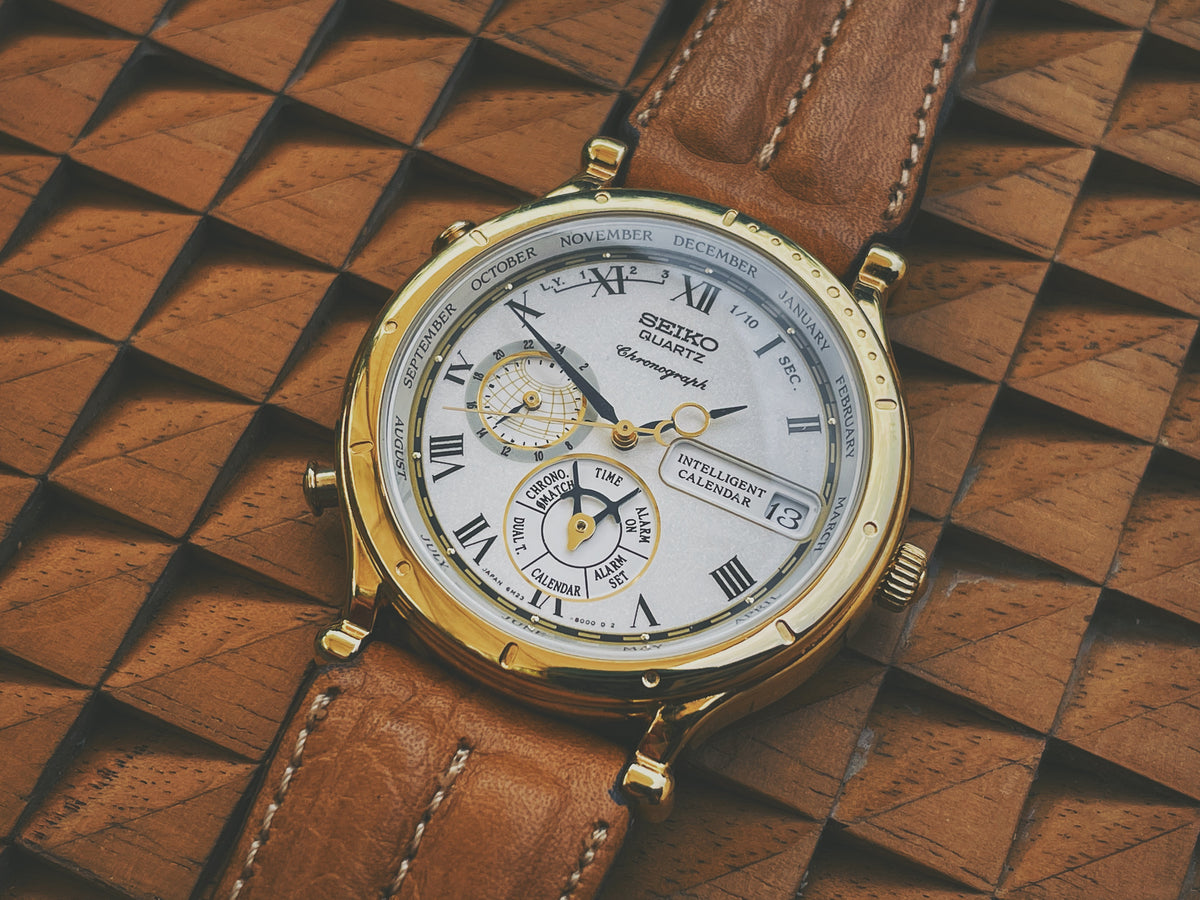 Seiko 6M23-8000 Age of Discovery "dancing hands" intelligent calendar