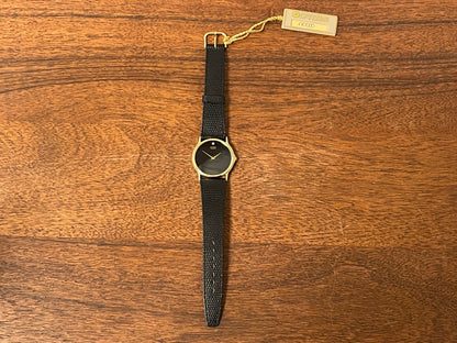 (1979) Citizen 3620-958195SJ dress watch - black dial w/ diamond marker (NOS)