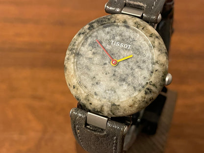 (1980s) Tissot RockWatch R150 green/black granite - mid size model