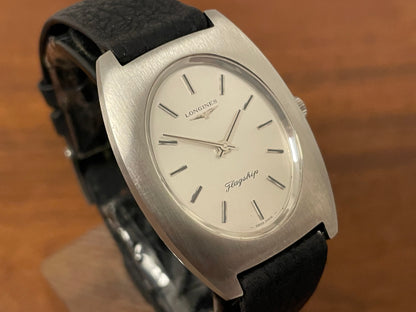 (1970s) Longines Flagship ref. 4036 cal. 428 - tonneau case - silver dial w/ silver stick markers (NOS)
