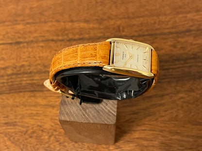 (1990s) Tissot T815 Fascination "Tank" - champagne dial with gold markers - small size (NOS)