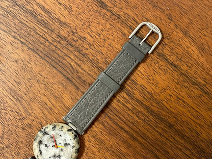 (1980s) Tissot RockWatch R150 beige/black granite - mid size model (NOS)