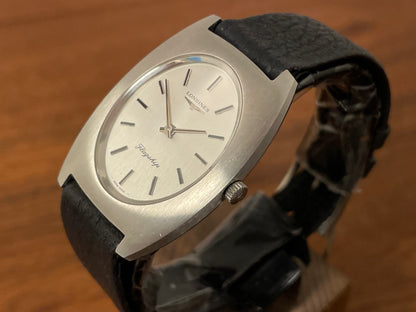(1970s) Longines Flagship ref. 4036 cal. 428 - tonneau case - silver dial w/ silver stick markers (NOS)