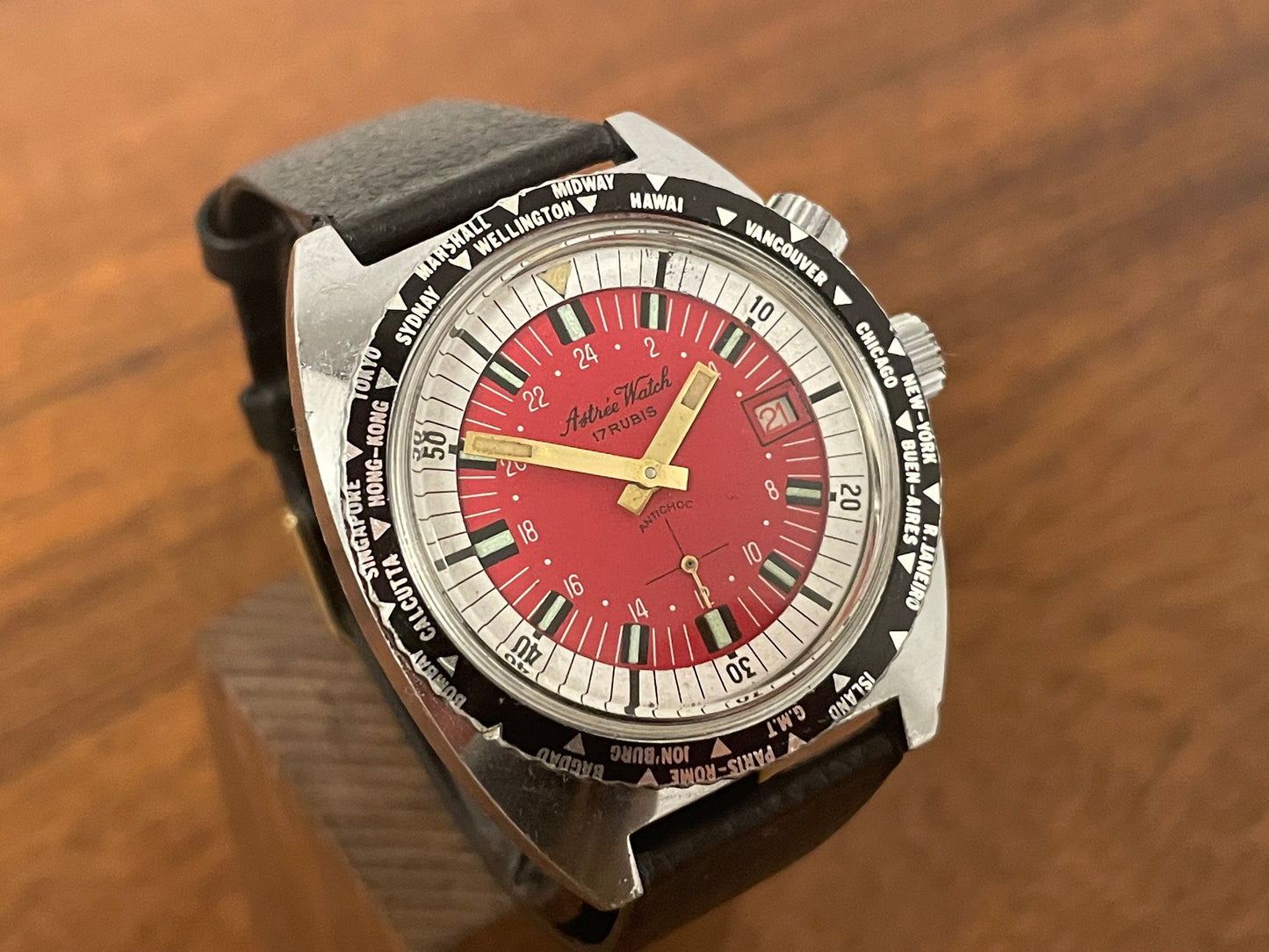 (1970s) Astrée Watch GMT/world timer (serviced)