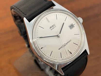 (1990s) ADEC (by Citizen) AGO-917-12Z - silver dial w/ silver markers (NOS)