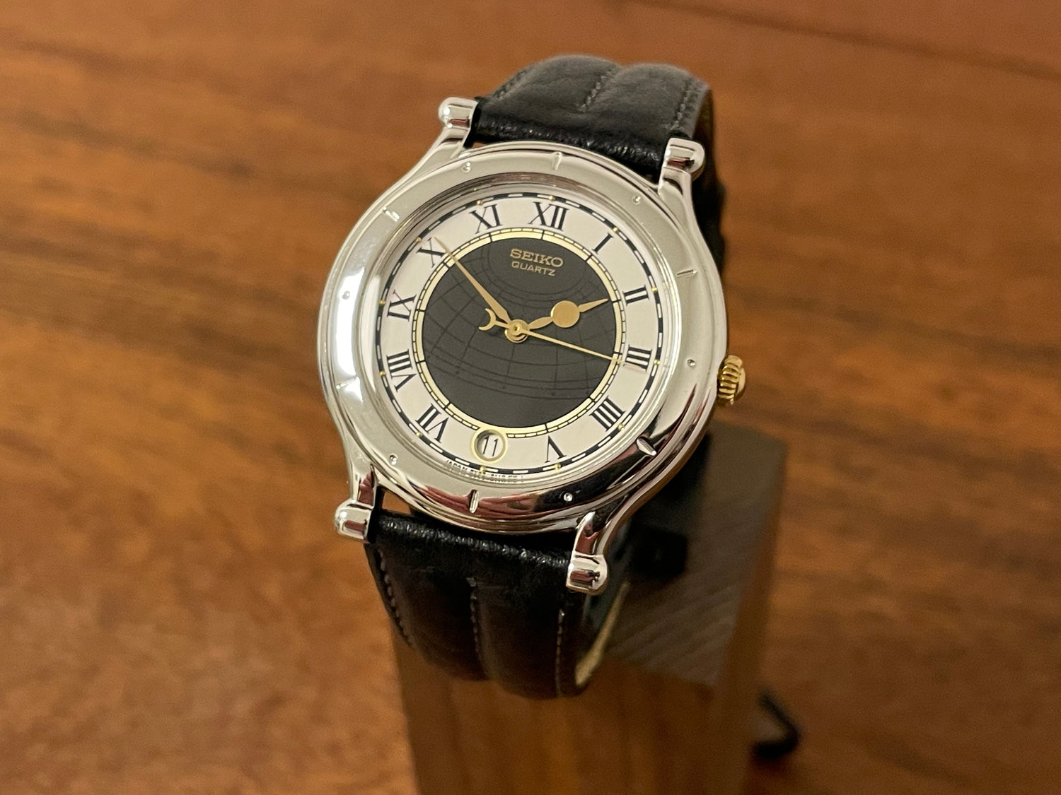 New old stock Seiko 5Y22-6050 Age of Discovery dress watch from 1990