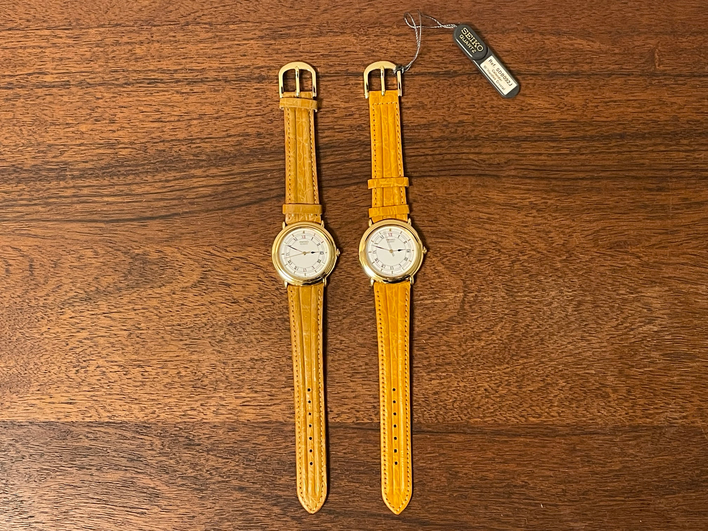 (1991) Seiko 5Y32-6A20 dress watch - white dial w/ Roman numerals & Spade hands (NOS)