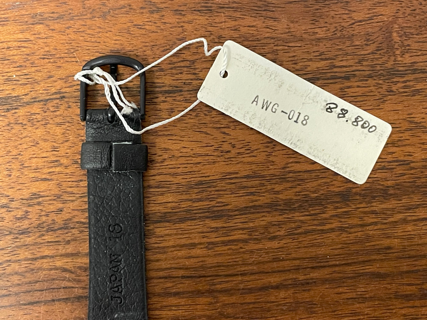 (1983) ADEC (by Citizen) 2028-395808 "TV case" - black case - silver dial w/ black Arabic numerals (NOS)