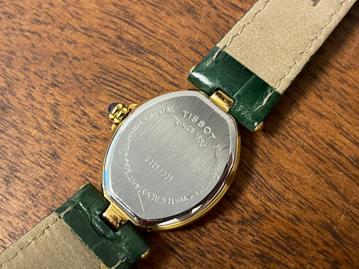 (1990s) Tissot G225/325 dress watch - white dial with gold markers - small size (NOS)
