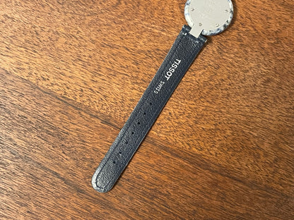 (1980s) Tissot RockWatch R150 light blue sodalite - mid size model (NOS)