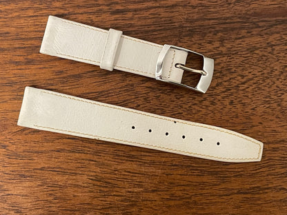 (1970s) Tissot 38808 Seven automatic "Tank" on strap - lavender abstract graphic dial w/ white Roman numerals (NOS)