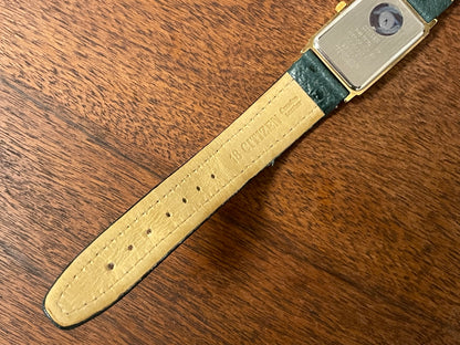 (1990) Citizen 6085-Y56376 “Tank” - white dial w/ moonphase & gold stick markers (mint)
