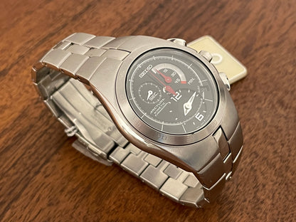 (2004) Seiko 7L22-0AA0 Arctura Kinetic Chronograpgh - black dial (NOS)