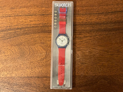 (1992) Swatch SCN103 Chrono "JFK" (NOS + full set)