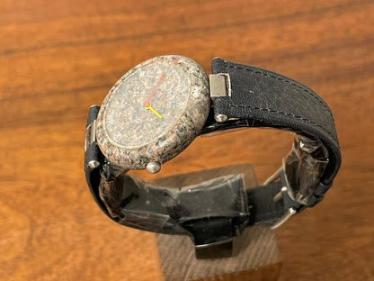 (1980s) Tissot RockWatch R151 grey/brown granite - large size model