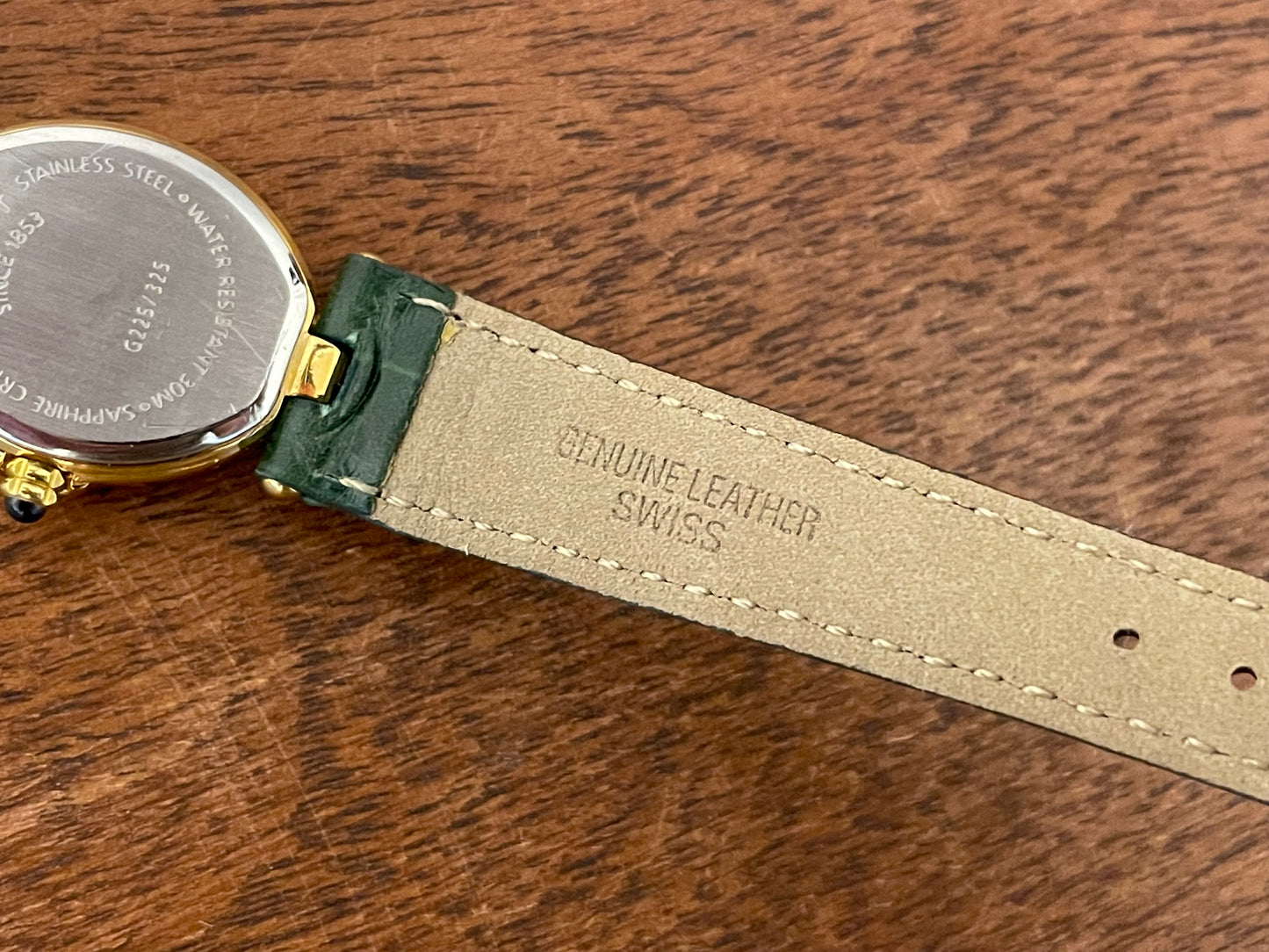 (1990s) Tissot G225/325 dress watch - white dial with gold markers - small size (NOS)